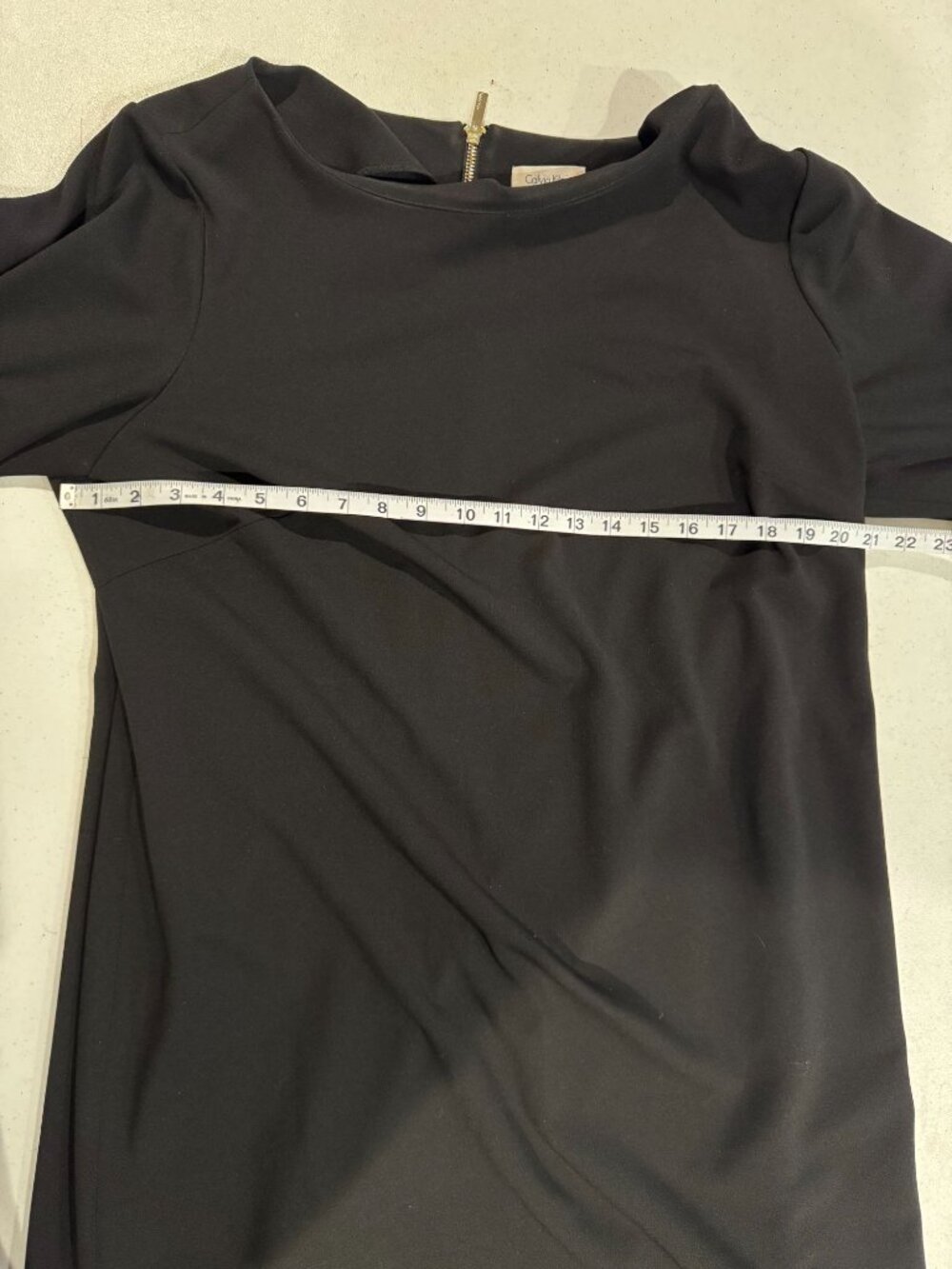 Calvin Klein Womens Black Bell Sleeve Dress 20W Polyester & Spandex - Picture 6 of 6
